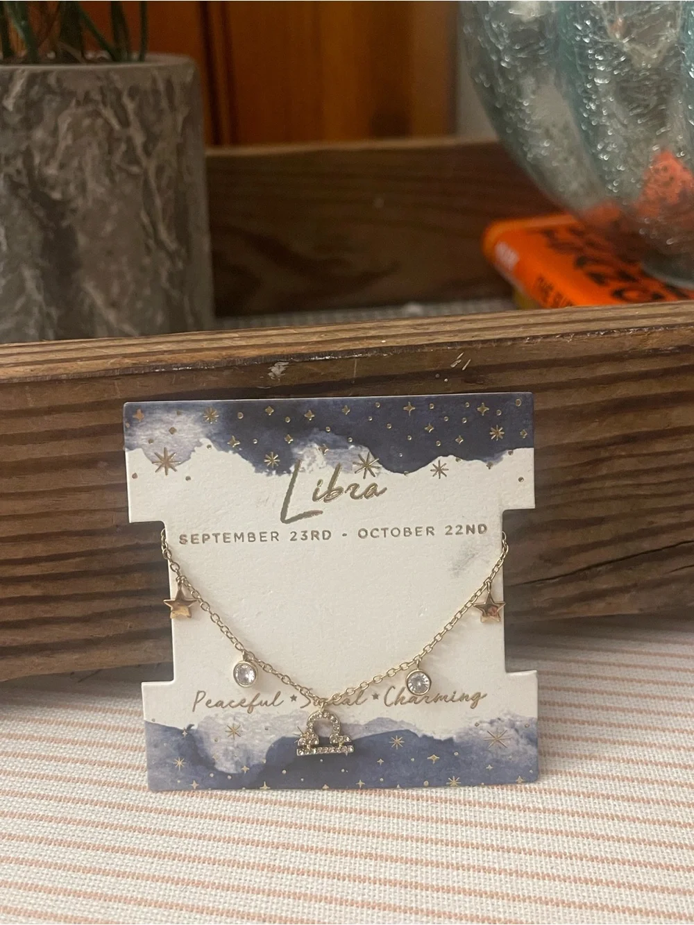 Libra Gold-Tone Zodiac bracelet by